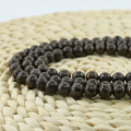 L-0572 4-10mm Snowflake Smooth Round Brown Natural Gemstone Beads for DIY